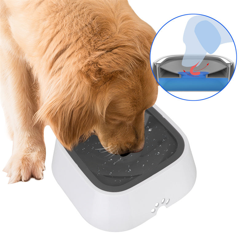 Anti-Overflow Slow Drink Water Bowl